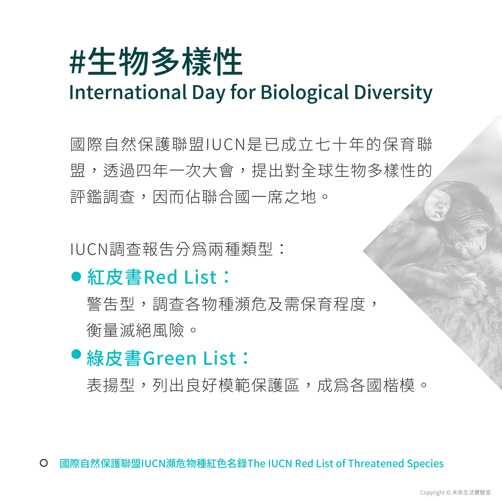 生物多樣性紅皮書 IUCN國際自然保護聯盟